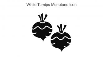 White Turnips Monotone Icon In Powerpoint Pptx Png And Editable Eps Format