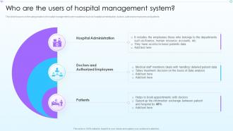 Who Are The Users Of Hospital Advancement In Hospital Management System