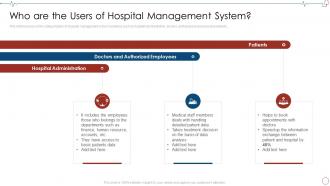 Who Are The Users Of Hospital Database Management Healthcare Organizations