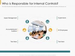 Who is responsible for internal controls financial internal controls and audit solutions