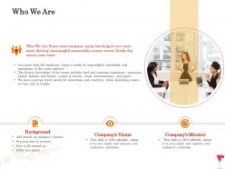 Who we are background ppt powerpoint presentation icon styles