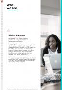 Who We Are Interior Design Project Proposal One Pager Sample Example Document