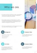 Who We Are Proposal For Human Resource Outsourcing One Pager Sample Example Document
