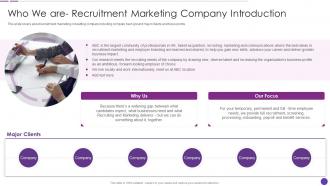 Who We Are Recruitment Marketing Company Introduction Social Recruiting Strategy