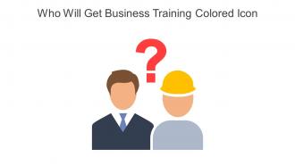 Who Will Get Business Training Colored Icon In Powerpoint Pptx Png And Editable Eps Format