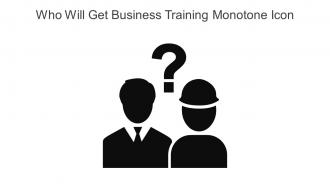 Who Will Get Business Training Monotone Icon In Powerpoint Pptx Png And Editable Eps Format