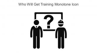 Who Will Get Training Monotone Icon In Powerpoint Pptx Png And Editable Eps Format