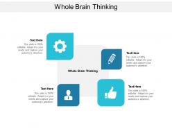 Whole brain thinking ppt powerpoint presentation ideas good cpb