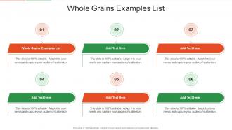 Whole Grains Examples List In Powerpoint And Google Slides Cpb