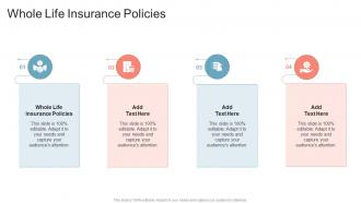 Whole Life Insurance Policies In Powerpoint And Google Slides Cpb