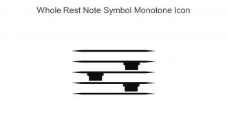 Whole Rest Note Symbol Monotone Icon In Powerpoint Pptx Png And Editable Eps Format