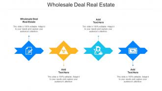Wholesale Deal Real Estate Ppt Powerpoint Presentation Portfolio Model Cpb