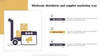 Wholesale Distributor And Supplier Marketing Icon