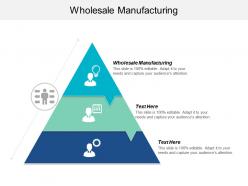 Wholesale manufacturing ppt powerpoint presentation icon graphics pictures cpb