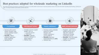 Wholesale Marketing Strategy Best Practices Adopted For Wholesale Marketing On Linkedin