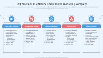 Wholesale Marketing Strategy Best Practices To Optimize Social Media Marketing Campaign