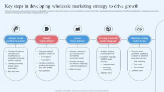 Wholesale Marketing Strategy Key Steps In Developing Wholesale Marketing Strategy