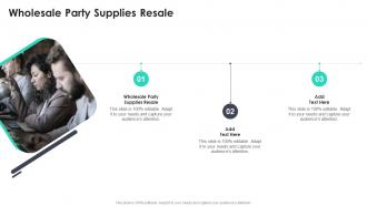Wholesale Party Supplies Resale In Powerpoint And Google Slides Cpb