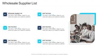 Wholesale Supplier List In Powerpoint And Google Slides Cpb