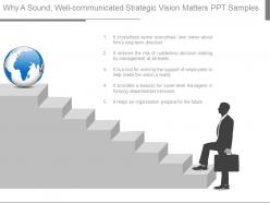 Why a sound well communicated strategic vision matters ppt samples