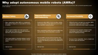 Why Adopt Autonomous Mobile Robots Types Of Autonomous Robotic System