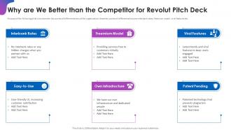 Why are we better than the competitor for revolut investor funding elevator ppt structure