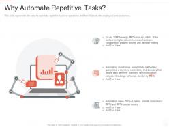 Why automate repetitive tasks robotic process automation it ppt powerpoint presentation ideas