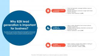 Why B2B Lead Generation Is Important For Business B2B Lead Generation Techniques