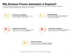 Why business process automation is required inefficient management ppt show