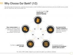 Why choose our bank excellence m1789 ppt powerpoint presentation styles demonstration