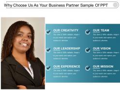 Why choose us as your business partner sample of ppt
