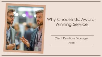 Why Choose Us Award Winning Service PPT Information AT