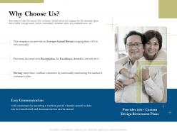 Why choose us pension plans ppt powerpoint presentation themes
