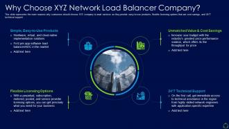 Why choose xyz network load balancer company network load balancer it