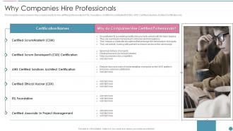 Why Companies Hire Professionals Pmp Certification For It Professionals