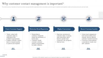 Why Customer Contact Management Is Important Developing Customer Service Strategy