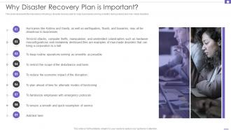 Why Disaster Recovery Plan Is Important DRP Ppt Gallery Infographic Template