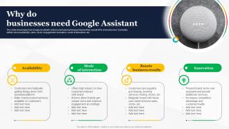 Why Do Businesses Need Google Assistant How To Use Google AI For Your Business AI SS