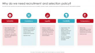 Why Do We Need Recruitment And Selection Policy Streamlining Employment Process