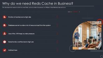 Why do we need redis cache in business ppt powerpoint presentation show master slide