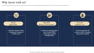 Why Invest With Us Cremation Services Company Investor Funding Elevator Pitch Deck