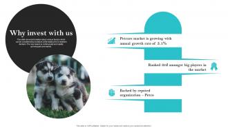 Why Invest With Us Dog Training Services Providing Organization Fundraising Pitch Deck