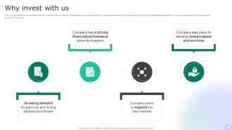 Why Invest With Us Grammarly Investor Funding Elevator Pitch Deck