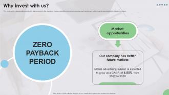 Why Invest With Us Home Brokerage Company Investor Funding Elevator Pitch Deck