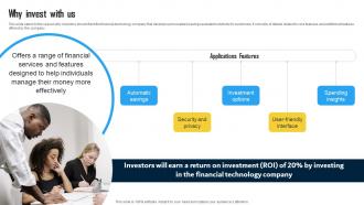 Why Invest With Us Innovative Financial Technology Solutions Provider Investor Funding Elevator