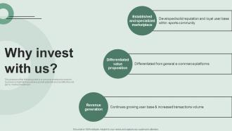 Why Invest With Us Investor Funding Elevator Pitch Deck