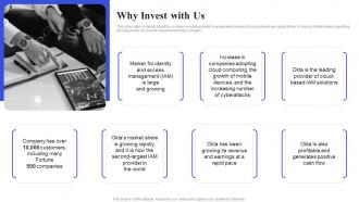 Why Invest With Us Okta Investor Funding Elevator Pitch Deck