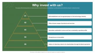 Why Invest With Us Oracle Investor Funding Elevator Pitch Deck