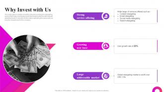 Why Invest With Us Primeloop Acquired By Retargetlinks Investor Funding Elevator Pitch Deck