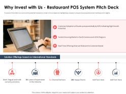 Why invest with us restaurant pos system pitch deck